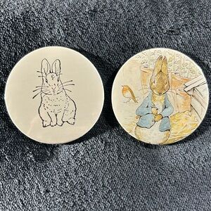 The Tale of Peter Rabbit - 2 Button Set (Handmade)